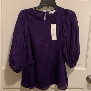 Calvin Klein purple blouse, medium, NWT